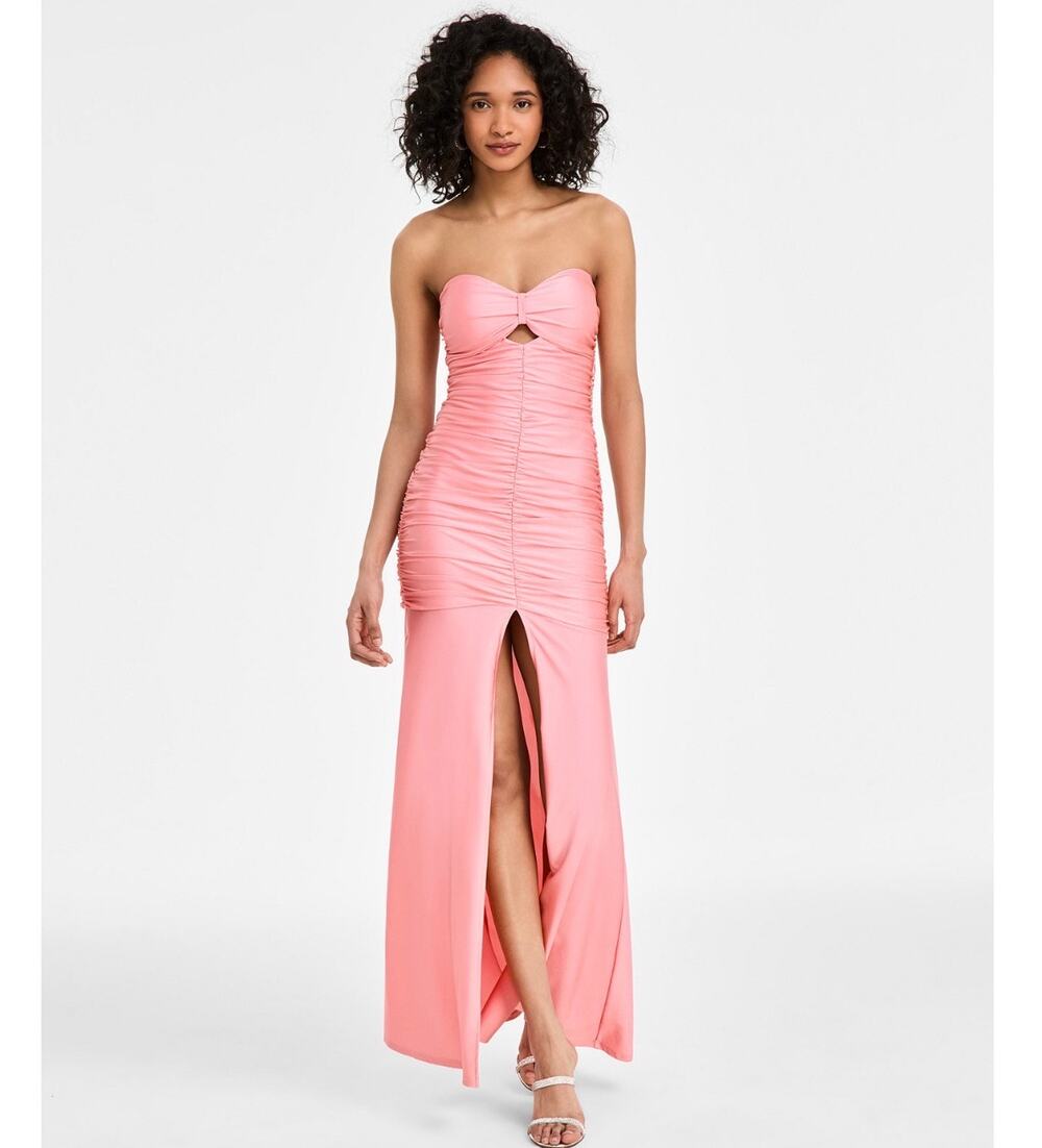 Emerald Sundae sweetheart strapless cutout gown pink XXS $109